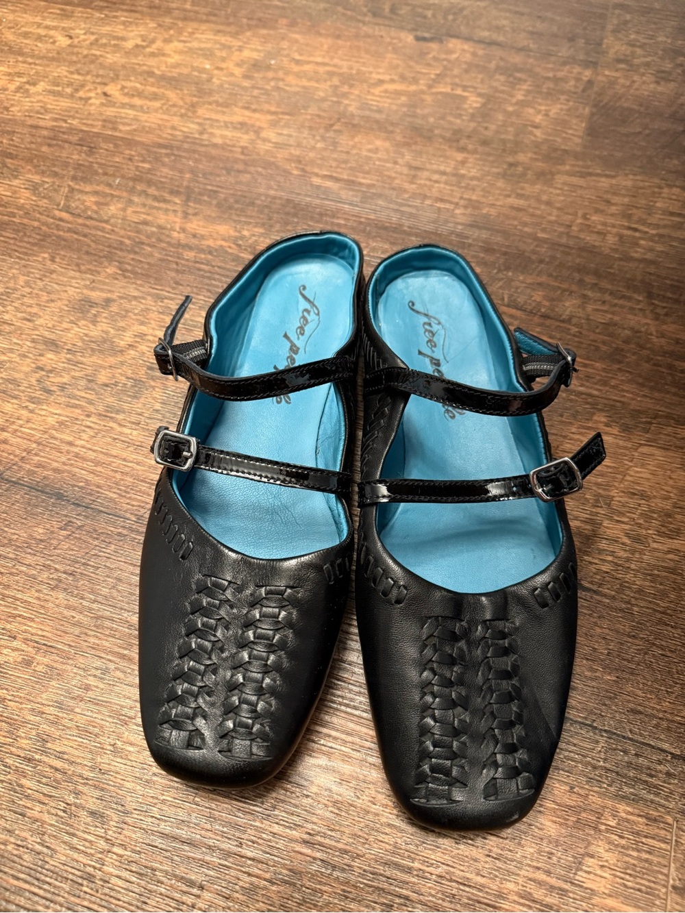 Free People Black Mary Jane Flats